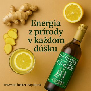 🍋 Energie z prírody v každom dúšku. Keď potrebujete naštartovať telo aj myseľ – siahnite po dúšku Rochester Ginger. 💛 100...