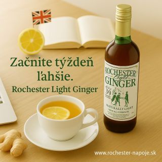 ☀️ Pondelok po britsky? Začnite deň štýlovo – dúškom Rochester Ginger. ⚡ Oživí, prehreje a povzbudí – bez kvapky alkoholu....