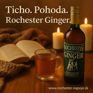 🕯️ Ticho. Pohoda. Rochester Ginger. Nedeľa – deň, kedy sa nikam neponáhľate. Stačí teplý nápoj, obľúbená kniha a chvíľa...