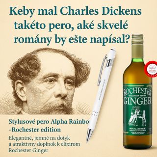 🖋 Keby mal Charles Dickens takéto pero… …aké skvelé romány by ešte napísal? Stylusové pero Alpha Rainbow – Rochester...