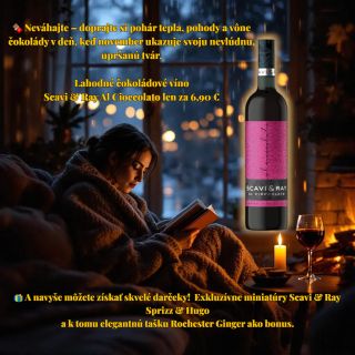 🍫 Keď je november nevľúdny, vytvorte si vlastné teplo. Dážď bubnuje do okien, vietor sa opiera do stromov a chlad zalieza...